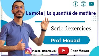 Tronc commun  Série dexercices La mole  La quantité de matière 🔥 [upl. by Revlys]