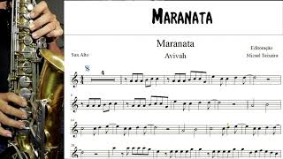 Maranata  Partitura  Sax Alto [upl. by Gennifer]