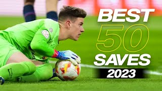 Best 50 Goalkeeper Saves 2023  HD 21 [upl. by Gibun]