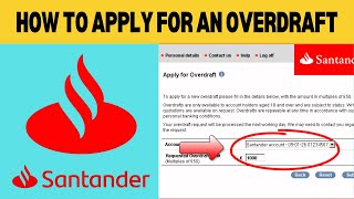 How To Apply For An Overdraft On Santander App [upl. by Hardie]