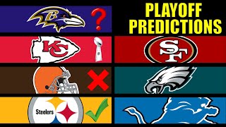 NFL Playoff Predictions 20232024 [upl. by Erodoeht]