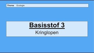 VMBO 4  Ecologie  Basisstof 3 Kringlopen [upl. by Vinaya271]