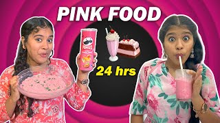 🔥We Ate Only PINK FOOD🩷 for 24 hrs😱  Food Challenge Tamil😋  Ammu Times [upl. by Aineval]