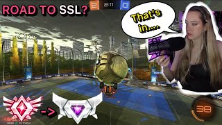 Road to SSL  Grandchamp 3 RANKED MOMENTS Rocket League [upl. by Noramac]