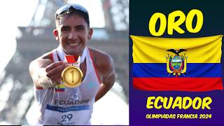 ¡Daniel Pintado hace historia Medalla de oro en 20 km marcha en París 2024 [upl. by Leander265]