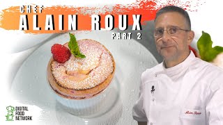 Rhubarb Souffle with a hint of Raspberry by 3 Michelin Star Chef Alain Roux [upl. by Olrac]