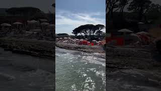 SaintTropez Pampelonne Beach 🏖️  June 2023  panoramic view from Tahiti Beach 🏖️ jetty [upl. by Aluino997]