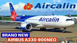 AIRCALIN Brand New AIRBUS A330900Neo Economy  Nouméa Singapore  Flight Review [upl. by Fanya]