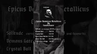 Album Review Epicus Doomicus Metallicus  Candlemass 1986 metal candlemass albumreview [upl. by Man]