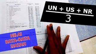 Cara Paling Benar Mencari Nilai Ratarata IJAZAH [upl. by Oirogerg284]