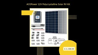 ACOPower 12V Polycrystalline Solar RV Kit [upl. by Cheatham]