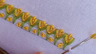 Attractive Embroidery Stitches for BeginnersNew Embroidery Stitches By HandsEmbroidery Stitches [upl. by Nivlam]