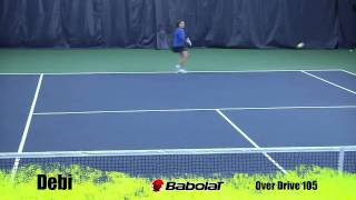 Babolat Over Drive 105  Tennis Express Racquet Review [upl. by Lyndel]