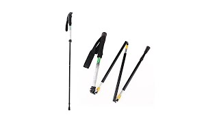 CLINE Travel Folding Trekking Hiking Pole with Carrying CaseCollapsible Cane Adjustable Walking [upl. by Sue]