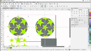 CorelDRAW X7 Drawing a Sphere circle with stars 3D feeling [upl. by Witkin145]