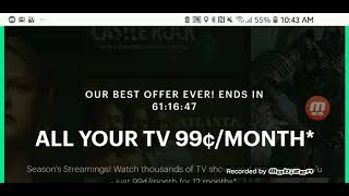 Hulu with limited commercials 99cents for year limited time only [upl. by Aldarcy]