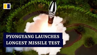 North Korea launches its longest ICBM test flight raising alarm in the West [upl. by Abehs]