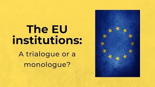 EU Institutions A Trialogue [upl. by Elli]