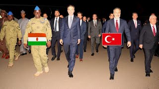 Une forte délégation des membres du gouvernement de la république de Turquie est arrivée à Niamey [upl. by Yedoc]