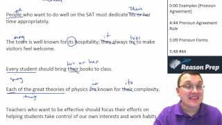 26  Pronoun Agreement New SAT Writing [upl. by Krista]