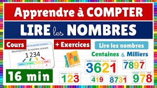 Les unités les dizaines les centaines et les milliers  Cours  Exercices  lire les nombres [upl. by Naihr]