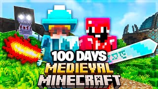 We Survived 100 Days In Medieval Minecraft [upl. by Acnaib]