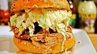 BBQ Pulled Pork Sandwich Recipe [upl. by Anilorac]