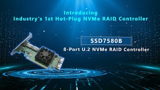 HighPoint  Introducing the SSD7580B  Industrys Fastest 8Port U2 NVMe RAID Controller [upl. by Luapnaes118]