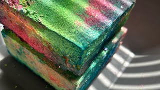 Multicolored Reformed Blocks  Oddly Satisfying ASMR  Gym Chalk Crushing  Cornstarch [upl. by Ingeberg351]