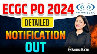 ECGC PO 2024 ECGC Apply Date Exam Pattern [upl. by Kerns]