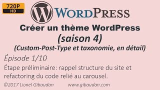 Créer un thème WordPress saison 4  Custom post type  Épisode 0110 [upl. by Sulohcin]