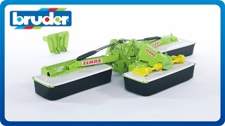 Bruder Toys CLAAS Disc 8550 C Plus Three Part Mower 02218 [upl. by Peppi]