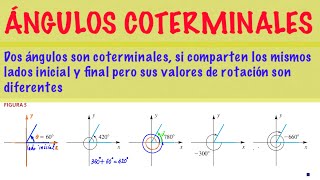 TRIGONOMETRÍA CLASE 4 ¿COMO CALCULAR ÁNGULOS COTERMINALES POSITIVOS Y NEGATIVOS A UN ANGULO DADO [upl. by Mcgray]