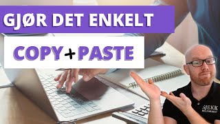 Regnskap i Fiken vår favoritt juksemetode for enkelt regnskap Copy paste [upl. by Aytak]