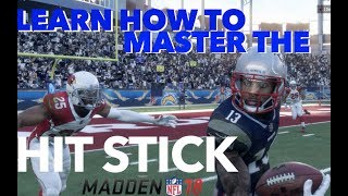 Madden 18 Tips  How to Master the New Hit Stick in Madden NFL 18 [upl. by Oicanata14]