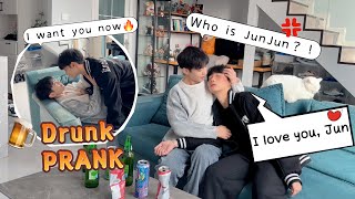 So Sweet❤️ Breaking Down And Crying After Being Drunk😭 Cute Gay Couple Drunk PRANK🍺 [upl. by Euphemia]