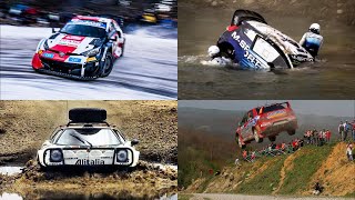 Top 100 Best Moments in 50 Years of WRC 19732022 [upl. by Lilahk]