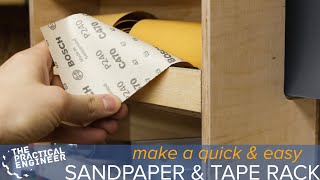 How to make a compact Sandpaper amp Tape sorter  Perfect for a small workshop [upl. by Anilejna]