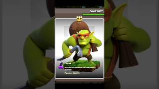 Sneaky Goblin ability in coc shorts ytshorts clashofclans [upl. by Adianes]