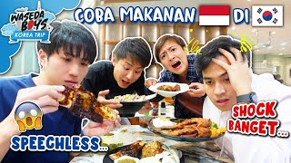 REAKSI WASEDABOYS COBA MAKANAN INDONESIA DI ITAEWON KOREA SPEECHLESS  KOREA TRIP 7 [upl. by Welcy74]