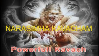 Powerful Narasimha Kavacham नृसिंहा कवच  Audio Ver [upl. by Ariaek]