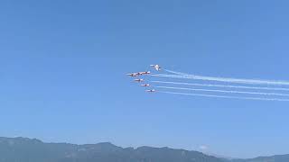 Patrouille Suisse arriving in style [upl. by Brinson]