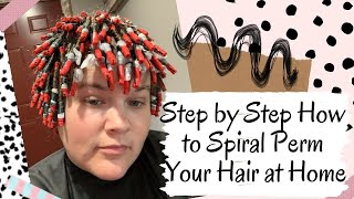 Step By Step How To Spiral Perm Your Hair At Home [upl. by Mariquilla]