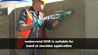 Applying weberend OCR — Weber Renders amp Decorative Finishes [upl. by Yrallih]