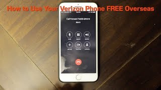 How to Use Your Verizon iPhone for FREE Overseas [upl. by Hgielak]