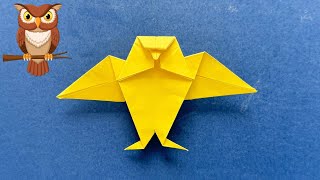 Uil vouwen met papier  Hoe vouw je een papieren uil  Origami Vogel [upl. by Obla]