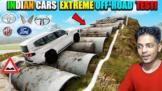 Which Indian Car Will Complete These Extreme OffRoad Challenge in BeamNG Drive [upl. by Popper]