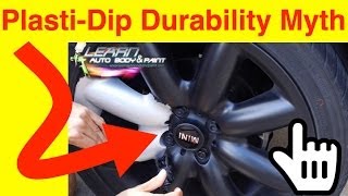 Plasti Dip Rims Durability Myth  Peel Off Plasti Dip  Lug Nut Test  1 Year Later [upl. by Anegal]