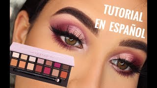 Half CUT CREASE TUTORIAL FACIL EN ESPAÑOL  Ivana Slobodianik [upl. by Adnilreb833]