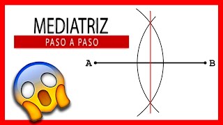 🔥 Como hacer la MEDIATRIZ de un segmento 💪 MEDIATRIZ PASO A PASO 🏆 Dibujo Técnico FÁCIL Y RÁPIDO [upl. by Hulbert869]